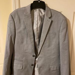 Express “photographer” grey suit